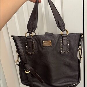 Michael Kors Dark Brown Leather Tote